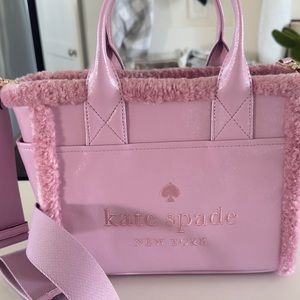 Brand new authentic Kate spade pink hand/crossbody purse